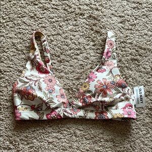 NWT Old Navy Floral Bikini Top